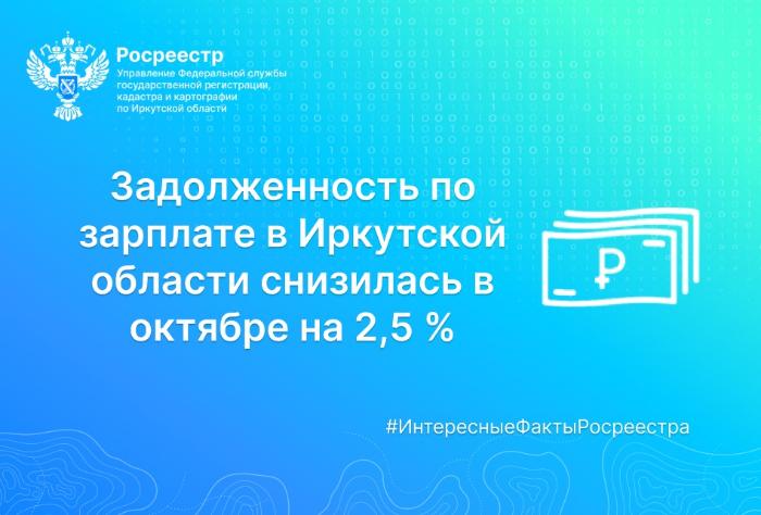 Задолженность по зарплате в Иркутской области снизилась в октябре на 2,5 %