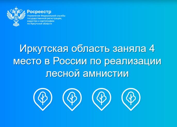 Иркутская область заняла 4 место в России по реализации лесной амнистии.