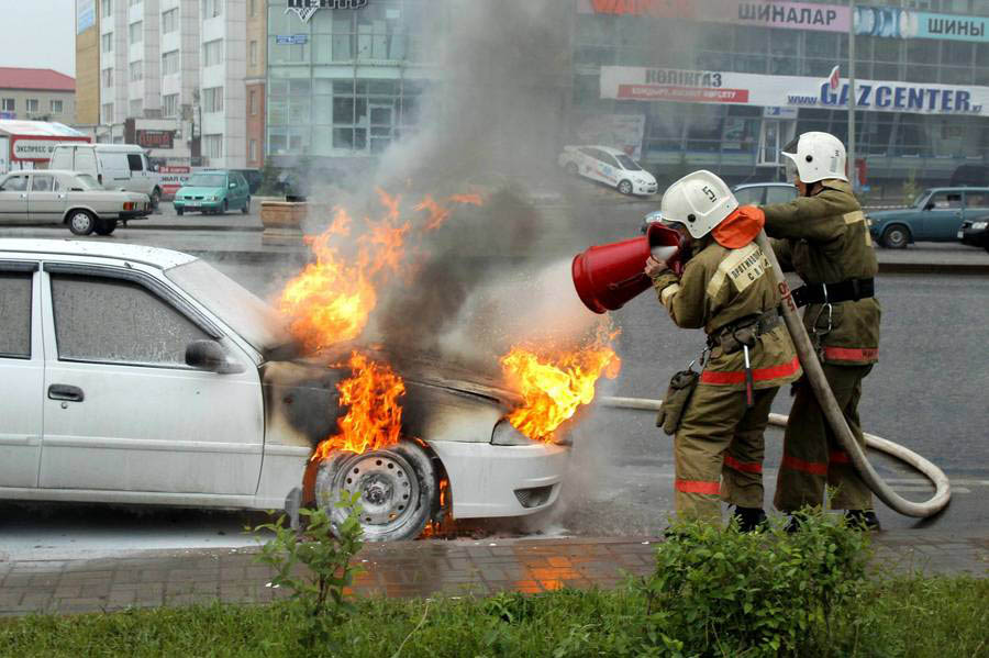 Пожары в авто